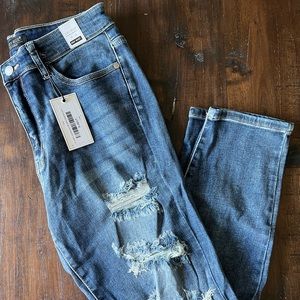 Judy Blue Distressed Boyfriend Jeans